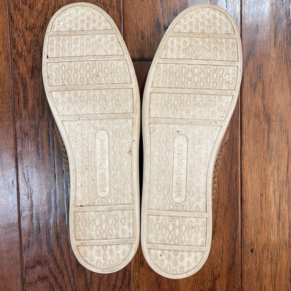 Hush Puppies Tan woven suede slip on sneakers - Picture 4 of 9